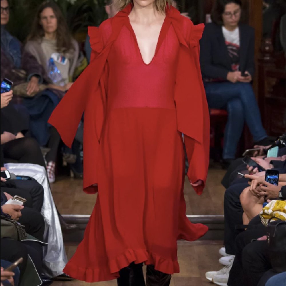 VETEMENTS Red Dress 2016 Runway Show